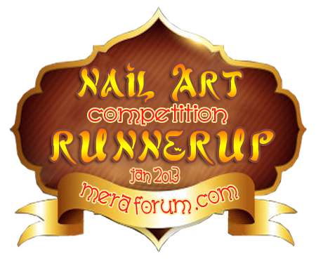 Meraforum Nail art Competition Runner up.