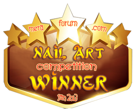 Winner of Meraforum Nail Art Competition