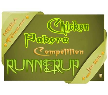 Runner up of Meraforum Chicken Pakora Competition.